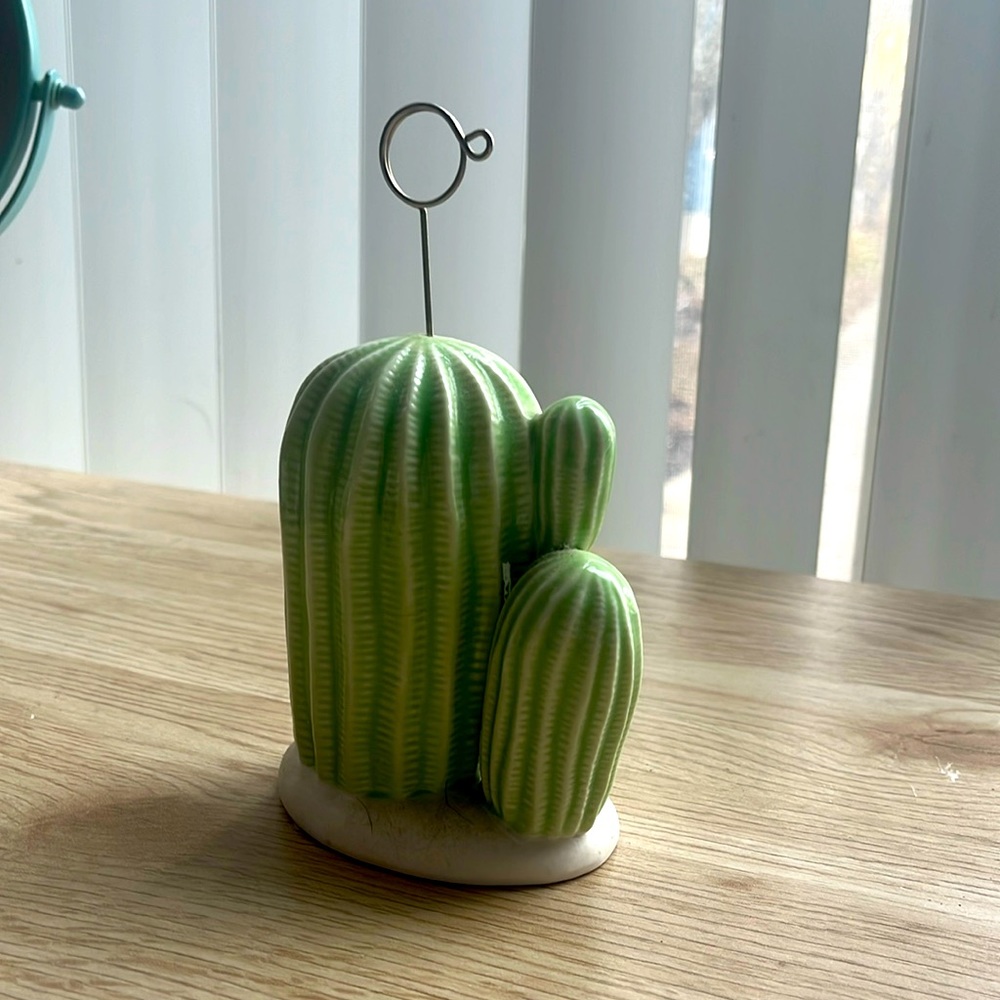 Cactus photo holder FOR SALE